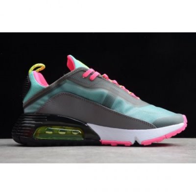 Nike Air Max 2090 Koyu Gri / Pembe / Yeşil / Limon Koşu Ayakkabısı Türkiye - E89HQYR8